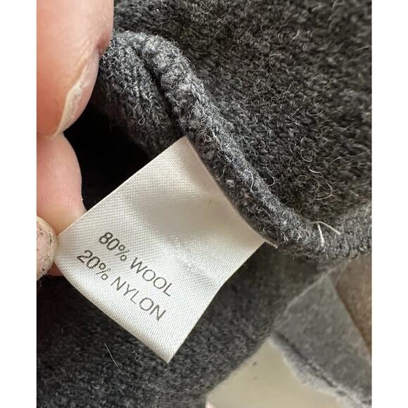 Emozioni Uomo Large Men Italy Wool Blend Sweater Blazer Gray 2 Button CLTs - Picture 7 of 8